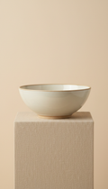 Porcelain Breakfast Bowl with Satin Glaze