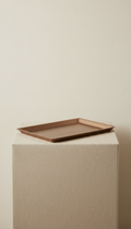 Brushed Bronze Serving Tray with Handles