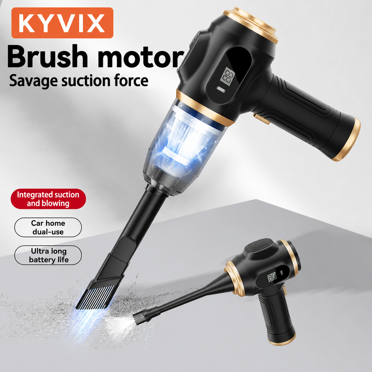 KYVIX™ Cordless Portable Vacuum